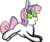 Size: 2400x2000 | Tagged: safe, artist:randomnameher3, sweetie belle, g4, big ears, female, high res, simple background, solo, transparent background