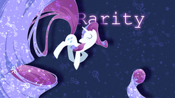 Size: 1366x768 | Tagged: safe, artist:brassiamaurva, rarity, g4, long tail, vector, wallpaper