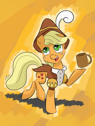 Size: 900x1200 | Tagged: safe, artist:chaosmalefic, applejack, smart cookie, g4, female, solo