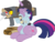 Size: 1158x873 | Tagged: safe, artist:fluttershy750, artist:joey darkmeat, twilight sparkle, pony, g4, book, crossover, female, helmet, rocket launcher, simple background, soldier, soldier (tf2), solo, team fortress 2, transparent background