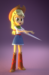 Size: 810x1245 | Tagged: safe, artist:creatorofpony, applejack, equestria girls, g4, 3d, blender, boots, cowboy boots, error, female, shoes