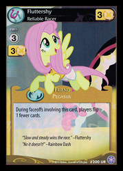 Size: 344x480 | Tagged: safe, apple bloom, fluttershy, g4, ccg, crystal games, enterplay, mlp trading card game
