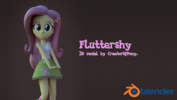 Size: 1024x576 | Tagged: dead source, safe, artist:creatorofpony, artist:theponyguy1998, fluttershy, equestria girls, g4, 3d, blender, boots, clothes, female, invalid tag, shoes, socks, solo