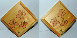 Size: 4000x2000 | Tagged: safe, artist:rekibob, fluttershy, g4, craft, cutie mark, pyrography