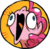 Size: 312x307 | Tagged: safe, artist:brenda hickey, idw, pinkie pie, friends forever #12, g4, my little pony: friends forever, spoiler:comic, derp, faic, open mouth, solo, wide eyes