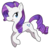 Size: 300x300 | Tagged: safe, artist:kuschelig, rarity, pony, unicorn, g4, female, mare, smiling, solo, tongue out