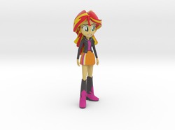 Size: 625x465 | Tagged: safe, artist:creatorofpony, sunset shimmer, equestria girls, g4, 3d, boots, figurine, shapeways, shoes