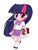 Size: 720x960 | Tagged: safe, artist:damnedromance, twilight sparkle, human, g4, chibi, female, humanized, solo