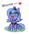 Size: 600x710 | Tagged: safe, artist:grasspainter, princess luna, alicorn, pony, g4, cute, female, filly, foal, solo, woona