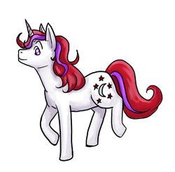 Size: 870x856 | Tagged: safe, artist:kytri, moondancer (g1), pony, unicorn, g1, female, simple background, solo