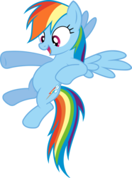 Size: 5205x7000 | Tagged: safe, artist:slb94, rainbow dash, pegasus, pony, g4, games ponies play, absurd resolution, belly, female, flying, simple background, solo, transparent background, vector