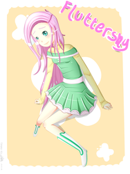 Size: 2100x2800 | Tagged: safe, artist:chroniclesyaoi, fluttershy, human, g4, female, high res, humanized, solo