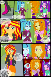 Size: 900x1360 | Tagged: safe, artist:jacky-bunny, adagio dazzle, aria blaze, sonata dusk, sunset shimmer, equestria girls, g4, my little pony equestria girls: rainbow rocks, boots, clothes, comic, legs together, magic of the sirens, shoes, skirt, sunset shimmer's jacket, sunset shimmer's shirt, sunset shimmer's skirt, the dazzlings