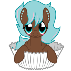 Size: 5000x5000 | Tagged: safe, artist:cheshiretwilight, oc, oc only, oc:cupcake pony, food pony, original species, absurd resolution, cupcake, solo