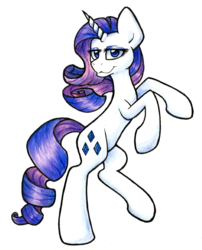 Size: 1024x1265 | Tagged: safe, artist:kotorozec, rarity, g4, female, looking at you, solo