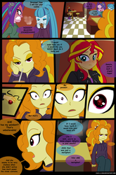 Size: 900x1360 | Tagged: safe, artist:jacky-bunny, adagio dazzle, aria blaze, sonata dusk, sunset shimmer, equestria girls, g4, comic, magic of the sirens, pendant, the dazzlings