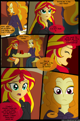 Size: 900x1360 | Tagged: safe, artist:jacky-bunny, adagio dazzle, sunset shimmer, equestria girls, g4, my little pony equestria girls: rainbow rocks, comic, magic of the sirens, the dazzlings