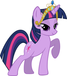 Size: 6419x7262 | Tagged: safe, artist:slb94, twilight sparkle, g4, absurd resolution, big crown thingy, female, rarity pose, simple background, solo, tiara, transparent background, vector