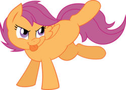 Size: 6000x4268 | Tagged: safe, artist:joey darkmeat, artist:slb94, scootaloo, pony, g4, absurd resolution, female, simple background, solo, transparent background, vector