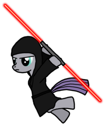 Size: 1392x1665 | Tagged: safe, artist:flyingbrickanimation, maud pie, earth pony, pony, g4, cosplay, crossover, darth maud, darth maul, double lightsaber, lightsaber, simple background, sith, star wars, star wars: the phantom menace, transparent background, vector