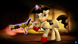 Size: 1024x576 | Tagged: safe, pony, 3d, crossover, gmod, medic, medic (tf2), ponified, team fortress 2