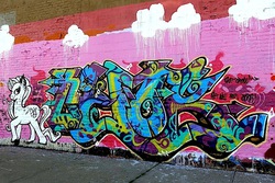 Size: 720x480 | Tagged: safe, graffiti, irl, photo, street art