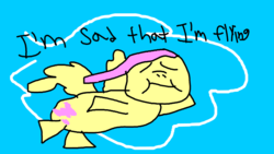 Size: 1920x1080 | Tagged: safe, fluttershy, g4, badly drawn, homestar runner, no tail, powered by the cheat, strong sad, stylistic suck