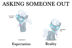 Size: 1440x960 | Tagged: safe, artist:gezawatt, artist:ready2fail, silver spoon, earth pony, pony, g4, braid, cute, expectation vs reality, female, filly, foal, glasses, meme, silverbetes, snob