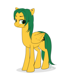 Size: 3369x3703 | Tagged: safe, artist:lolepopenon, oc, oc only, oc:bell igerent, pegasus, pony, high res, simple background, solo, transparent background