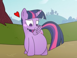 Size: 1600x1200 | Tagged: safe, artist:candianmatt, twilight sparkle, alicorn, pony, g4, belly, blushing, circle tool, female, fetish, heart, mare, twilight sparkle (alicorn), twipred, vore