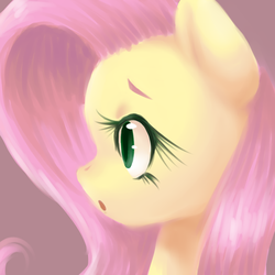 Size: 1024x1024 | Tagged: dead source, safe, artist:dobado, fluttershy, g4, female, profile, solo