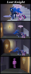 Size: 429x1024 | Tagged: safe, artist:evil-dec0y, princess luna, twilight sparkle, alicorn, pony, g4, female, five nights at freddy's, five nights at freddy's 2, mare, not sure if edited, purple man (fnaf), twilight sparkle (alicorn)