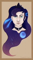 Size: 1078x1920 | Tagged: safe, artist:dunnowhattowrite, princess luna, human, g4, female, humanized, solo