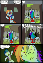 Size: 781x1156 | Tagged: safe, artist:metal-kitty, rainbow dash, soarin', comic:expiration date, g4, bread monster, comic, crossover, expiration date, mr soarin', rainbow scout, team fortress 2