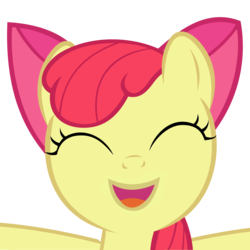 Size: 3555x3555 | Tagged: safe, artist:comfydove, apple bloom, adorabloom, bronybait, cute, eyes closed, female, high res, hug, resistance is futile, simple background, solo, transparent background, vector