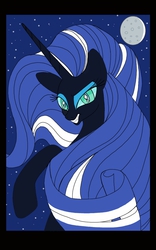 Size: 800x1280 | Tagged: safe, artist:theroyalprincesses, nightmare rarity, g4, female, looking at you, moon, solo