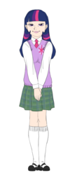 Size: 2400x5430 | Tagged: safe, artist:carnifex, twilight sparkle, human, g4, female, humanized, simple background, solo, transparent background