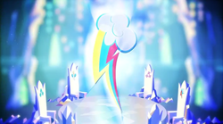 Size: 849x471 | Tagged: safe, screencap, rainbow dash, g4, backwards cutie mark, cutie mark, no pony