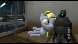 Size: 1920x1080 | Tagged: dead source, safe, artist:dakkiller, derpy hooves, pegasus, pony, g4, 3d, combine, female, gmod, mare