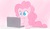Size: 575x330 | Tagged: artist needed, source needed, safe, pinkie pie, g4, computer, drool, female, laptop computer, reaction image, solo, stare