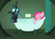 Size: 7920x5707 | Tagged: safe, artist:drewdini, pinkie pie, queen chrysalis, changeling, changeling queen, pony, g4, absurd resolution, bath, bathtub, bubble bath, claw foot bathtub, female, relaxing, screaming, shower curtain, soap, wet mane