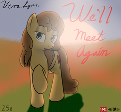 Size: 1224x1137 | Tagged: safe, artist:the-furry-railfan, oc, oc only, oc:vera lynn, fallout equestria, fallout equestria: empty quiver, album cover, record, stable-tec