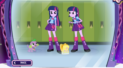 Size: 987x549 | Tagged: safe, twilight sparkle, human, equestria girls, g4, become an equestria girl, clothes, female, pleated skirt, self paradox, skirt, twilight sparkle (alicorn)