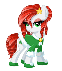 Size: 1440x1656 | Tagged: safe, artist:thecheeseburger, oc, oc only, pony, g4, christmas, solo