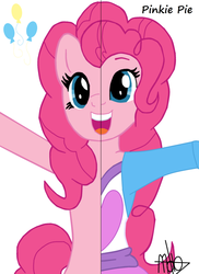 Size: 763x1048 | Tagged: safe, artist:miesdo, pinkie pie, human, equestria girls, g4, happy, human ponidox, signature