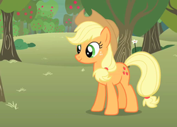 Size: 1000x720 | Tagged: safe, screencap, applejack, call of the cutie, g4, female, solo