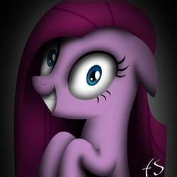 Size: 3990x3990 | Tagged: safe, artist:facelesssoles, pinkie pie, earth pony, pony, g4, female, high res, insanity face, pinkamena diane pie, solo