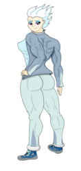 Size: 900x1902 | Tagged: safe, artist:pandatarius, fleetfoot, human, g4, clothes, humanized, muscles, simple background, solo, transparent background, warmup suit