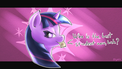 Size: 1920x1080 | Tagged: safe, artist:shydale, twilight sparkle, g4, female, mouth hold, solo, wallpaper