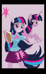 Size: 800x1280 | Tagged: safe, artist:theroyalprincesses, twilight sparkle, anthro, equestria girls, g4, anthro ponidox, ponied up, self ponidox, twilight sparkle (alicorn)